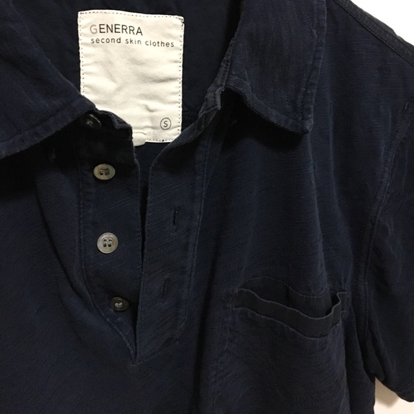 Generra Polo Shirt Navy Blue Men's Small - Picture 3 of 3